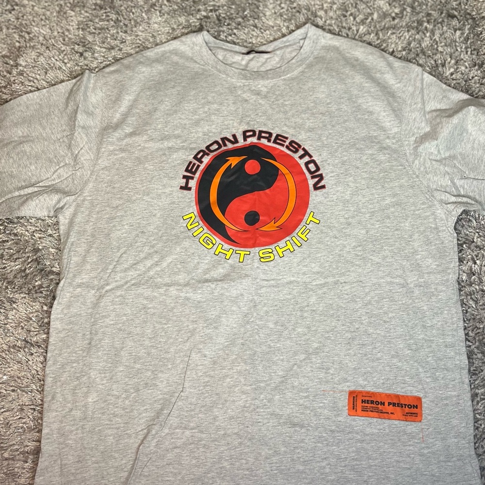 RARE Heron Preston Night Shift T-Shirt